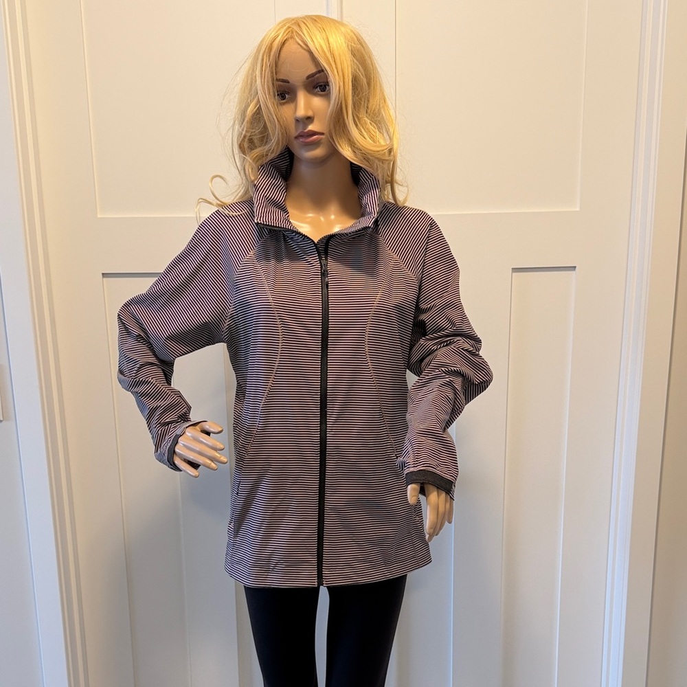 Lululemon Black and Purple Rain Jacket